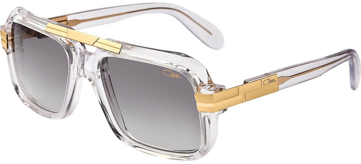 CAZAL LEGENDS 663/3 Crystal 18KT Gold/Grey Shaded (065) Sunglasses 