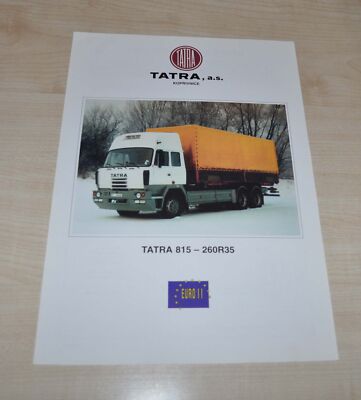 Tatra 815 260R35 Truck Brochure Prospekt Catalog CZ