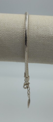 Vintage Snake Round Chain Link Bracelet Sterling Silver 925 Amore & Baci - Picture 4 of 5