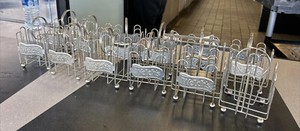 12 Vintage Welch's Restaurant Metal Wire Jelly Condiment Menu Holder Caddy