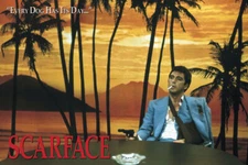 Scarface - Movie Poster (Every Dog Has Its Day! - Tony Montana Gun) (36" X 24")