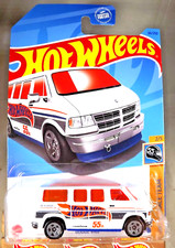 2023 Hot Wheels #66 HW 55th Race Team 2/5 DODGE VAN White w/Gray 5 Spoke Wheels