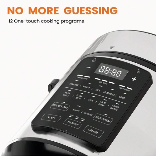 6qt 9-in-1 Electric Pressure Cooker Steamer Yogurt Maker slow rice smart Cooker - Picture 2 of 8