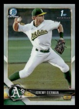 2018 Bowman Draft #BDC-179 Jeremy Eierman Rookie Chrome Refractors Athletics