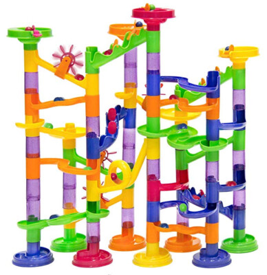 NEW Deluxe Marble Run Race Coaster Set Railway Toy Building Blocks Child Kid Fun
