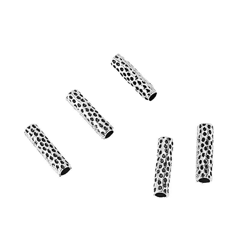 Tubo Antiqued Espaciador Perlas y Stoppers