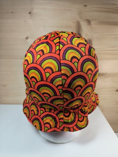 Wippette size Small Funky Bucket Rain Hat vintage union made in the USA orange - Picture 5 of 12