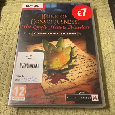 Brink of Consciousness Lonely Hearts Murders - Collectors Edition PC DVD NEW