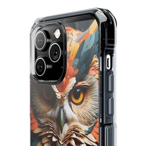 Owl iPhone Case, Cute Animal Bird Smartphone Cover, Magnetic Clear Impact Cases - Picture 33 of 33