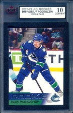 2021-22 U D ROOKIES 19 VASILY PODKOLZIN Rookie KSA 10 GEM-MINT Vancouver Canucks