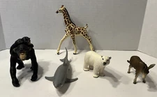 Wild Animal Figurine Toy  Schleich AAA Safari Ltd Giraffe Shark Donkey Chimp