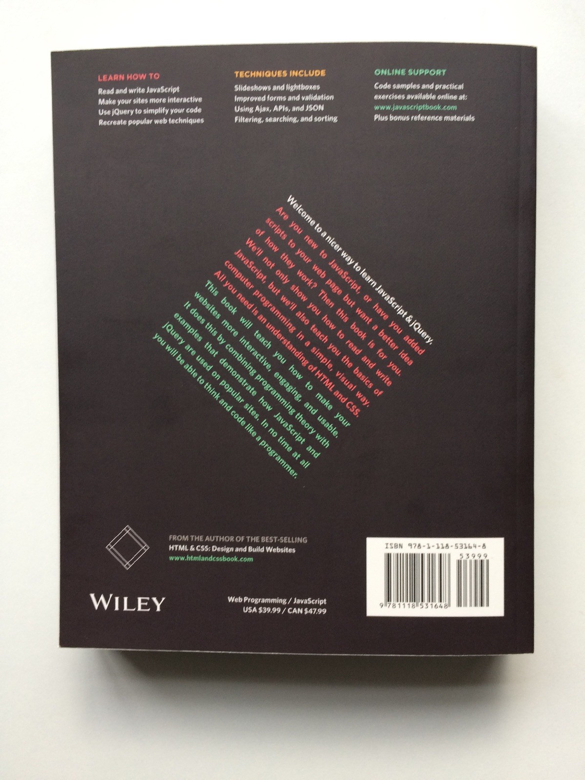JavaScript & JQuery: Interactive Front-end Web Development by Jon Duckett  (Paperback, 2014) for sale online | eBay