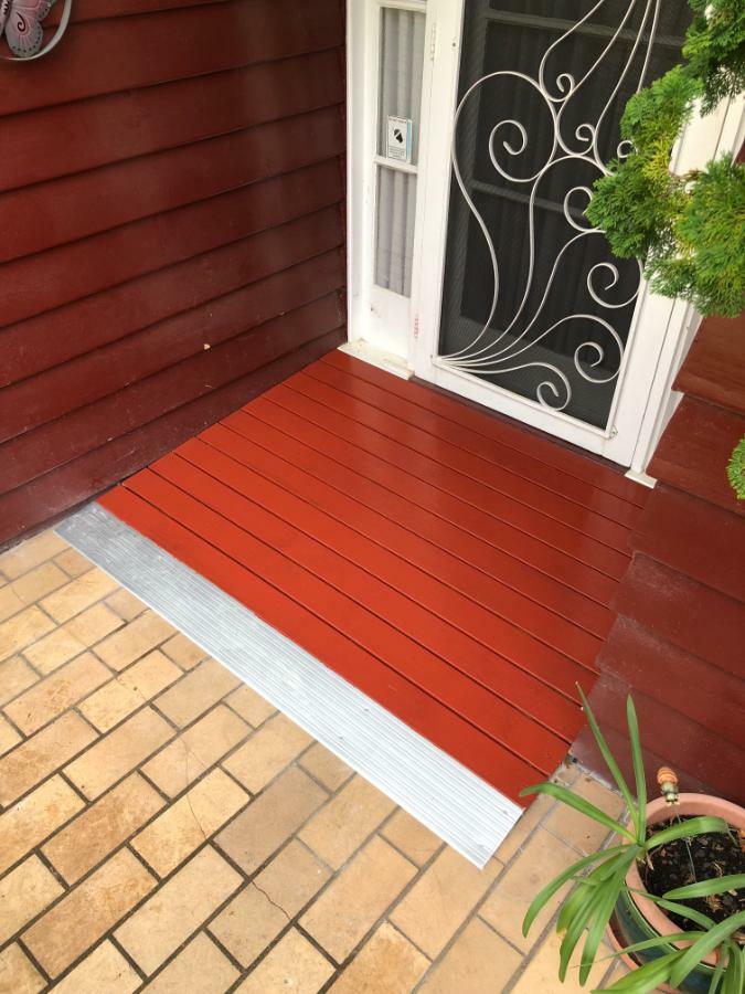 Aluminium threshold doorway ramp wheelchair wedge disability 1:8 ...