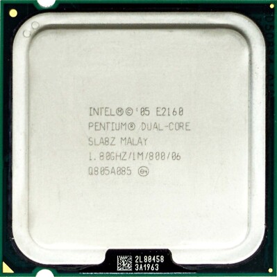  Processor INTEL  INTEL PENTIUM SLA8Z E2160 1.8GHZ Socket LGA775 64-bit 1MB