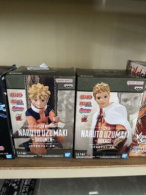 Naruto 20th Anniversary Naruto Uzumaki Hokage and Kid Naruto Combo(NEW)
