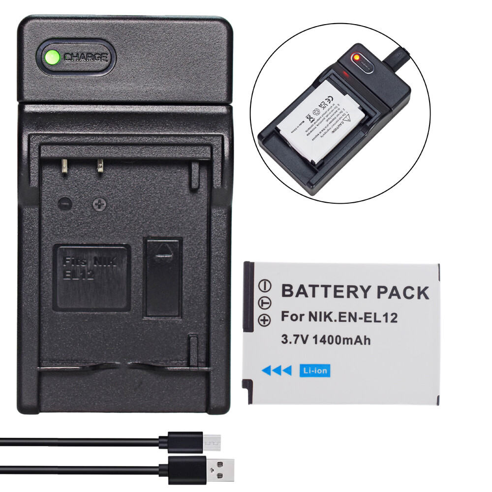 Battery or Charger for Nikon CoolPix B600, CoolPix A1000, CoolPix