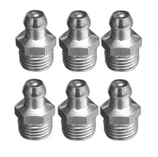 6 Pieces Grease Fitting UNF 3/8-24 Zerk Nipple Straight L-CX