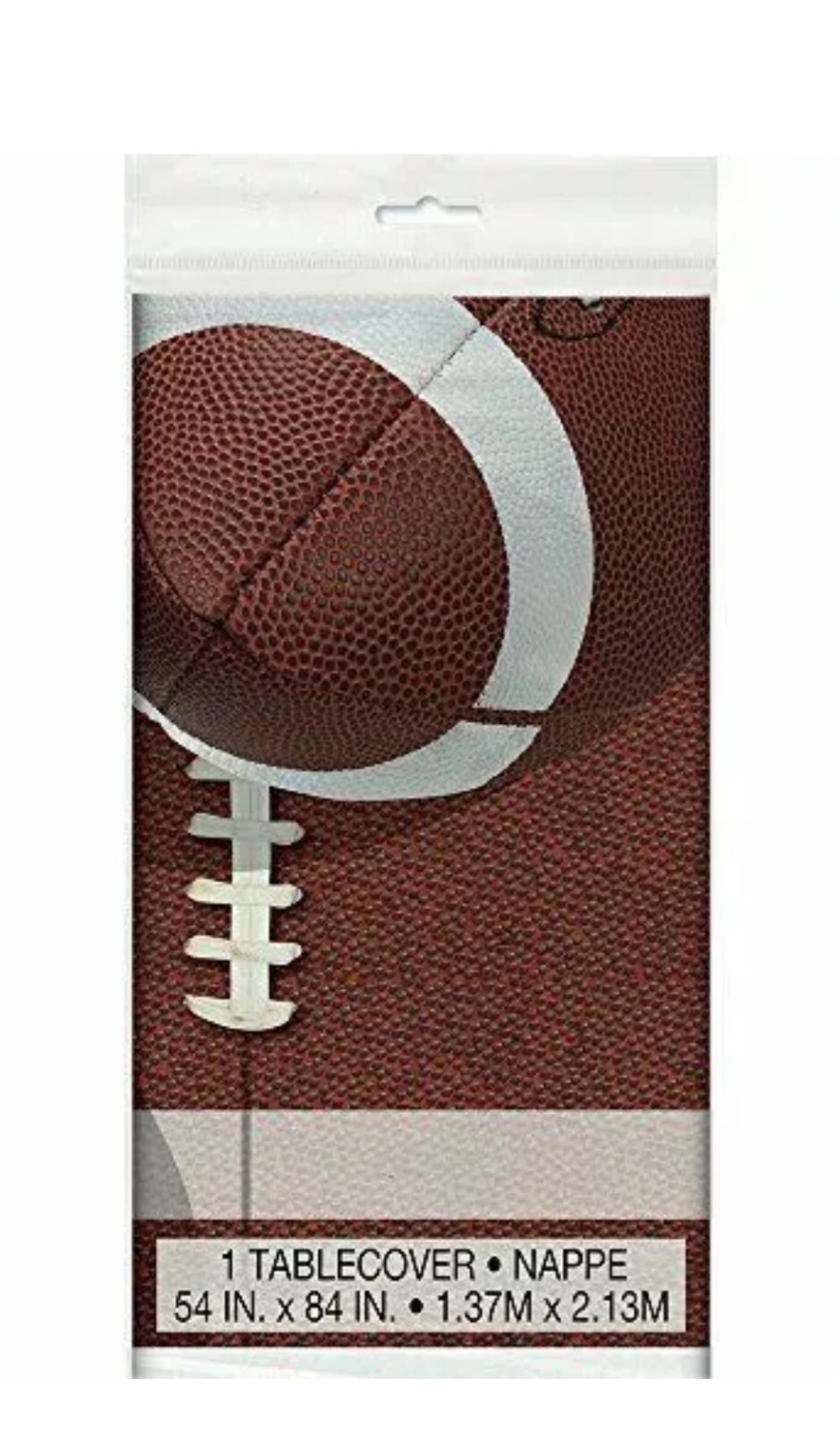 2 Football Party Plastic Table Cover Sports Super Bowl Party Birthday Tailgate
