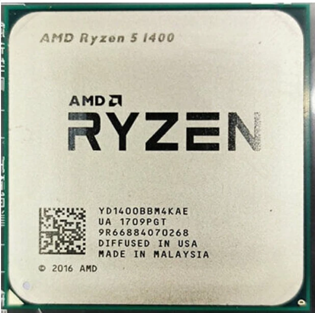 AMD Ryzen series R3-1200, R5-1400,R5-1600,R7-1700,R5-2600,R5-3600, Slot AM4 CPU- - Image 4 of 4