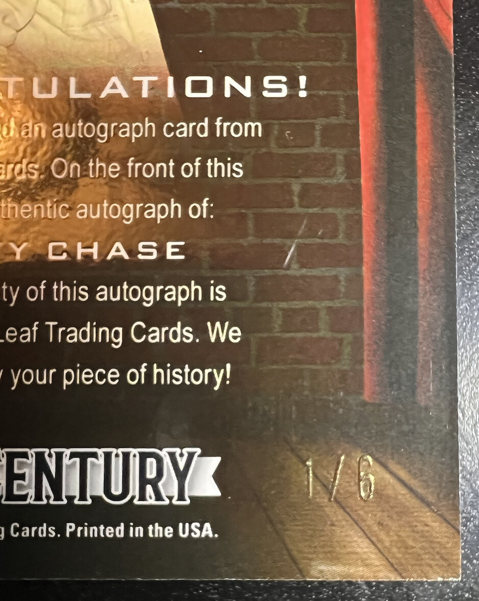 2022 Leaf Pop Century Chevy Chase Stand-Up Signatures Auto