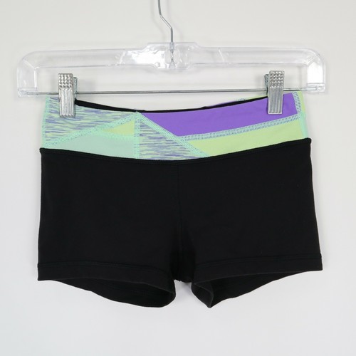 Ivivva Shorts Leggings Set Girls 10 Gray Black Green Purple Reversible Lululemon - Picture 7 of 12