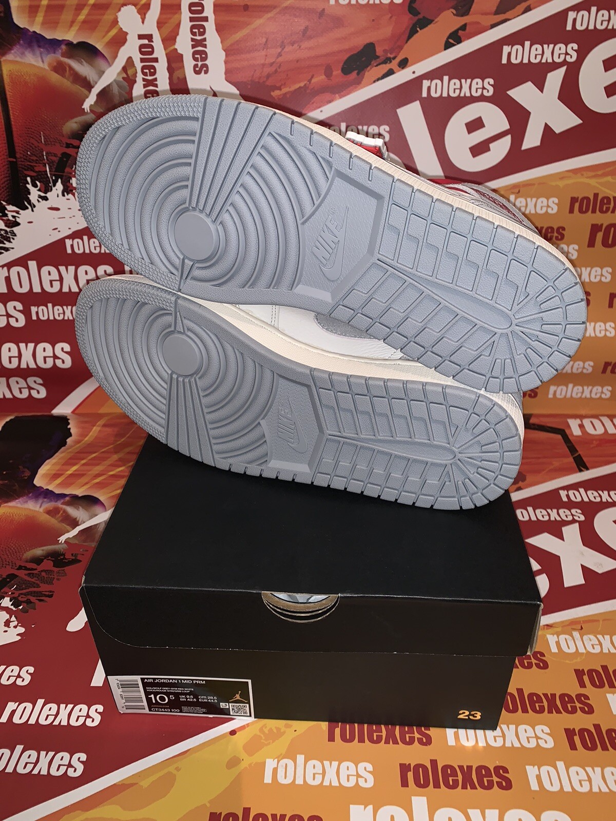 Nike Air Jordan 1 Mid Past Present Future Sneakersnstuff UK9.5 image 6
