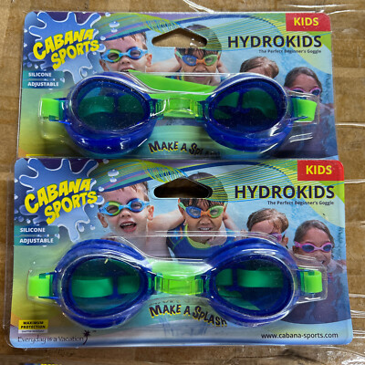 Cabana Sports Kids Silicone Beginner Googles Hydrokids 2 Pk Blue
