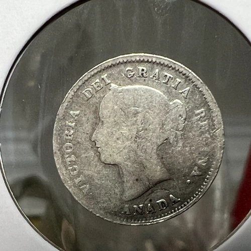 1891 Canada 5 Cents Silver — photo from the most recent tracked eBay sale
