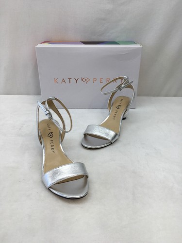 Katy Perry “The Adventure” Tumbled Metallic Silver Sandals Size 5.5M L2314  | eBay