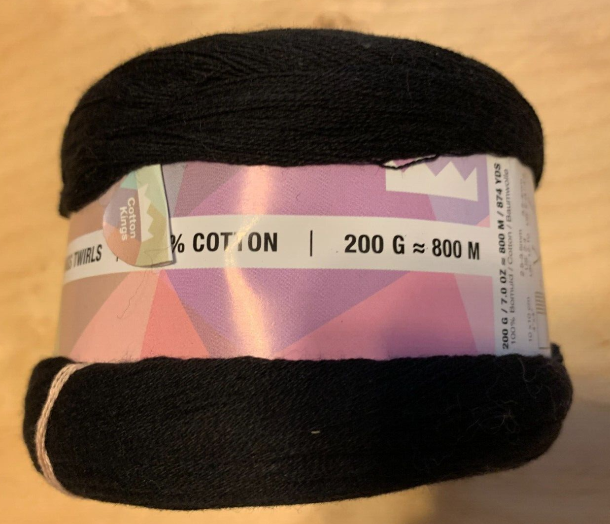 Cotton Kings twirls deluxe 100 Cotton Cake Yarn Hobbii 200g 800 M