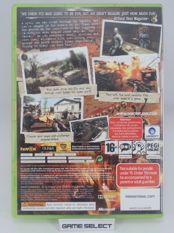 Resident Evil 6 Promotional Copy Xbox 360 - Version Promo PAL Neuf - Pas Pour Revente