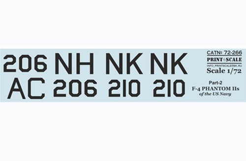 Print Scale 72-266 1/72 scale Decal for airplane - F-4 Phantom IIs Part-2 - Picture 8 of 12