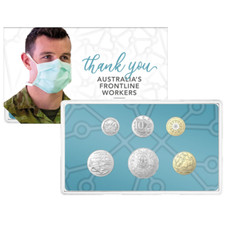 2022 Australia 6-Coin Uncirculated UNC BU Set - Thank You, Frontline Workers!