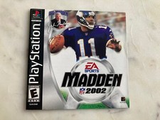 Madden 2002   PS1   Manual Only