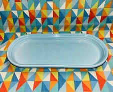 NEW Fiestaware Sky Blue Bread Tray Oval FIESTA 12” Oblong Serving Platter