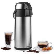 5L Airpot Drinks Carafe, VonShef Insulated Vacuum Pump Tea & Coffee Dispenser