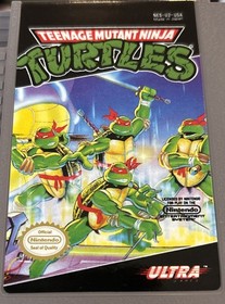 Teenage Mutant Ninja Turtles (Nintendo NES, 1989) W/protective Cover! Clean!