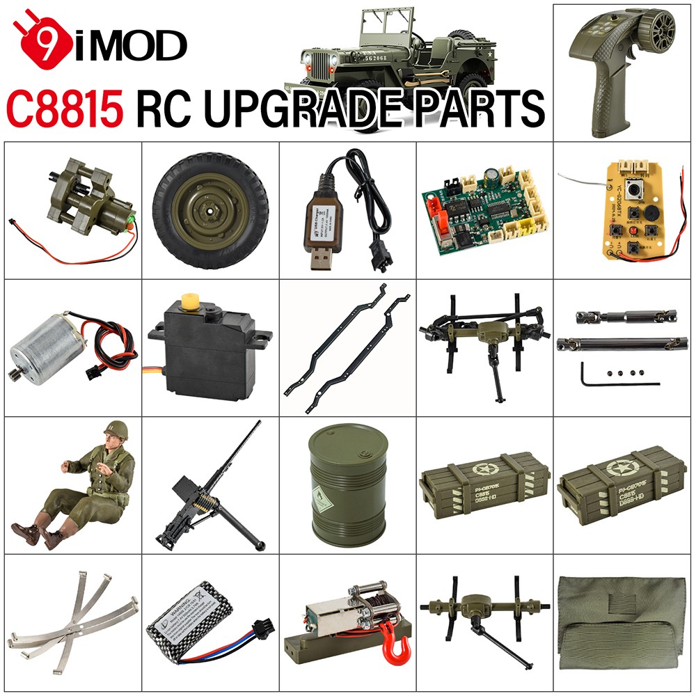 JJRC C8815 RC Car Tires Motor Winch Drive Shaft Remote Control Original Parts