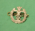 Pre WW1 British Army White Metal 2nd Battalion Middlesex Regiment Collar Badge