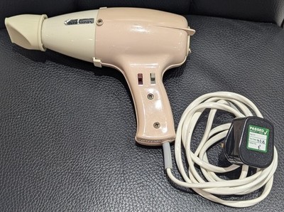 VINTAGE RETRO MOULINEX MODEL 162 HAIR DRYER PINK CREAM PLASTIC 400W 240V 1960s