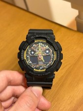 CASIO G-SHOCK Digital Watch Black/Yellow GA-100BY