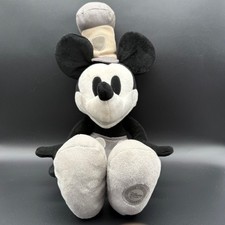Disney Store Steamboat Willie Mickey Mouse Plush Stuffed Animal Toy 19"