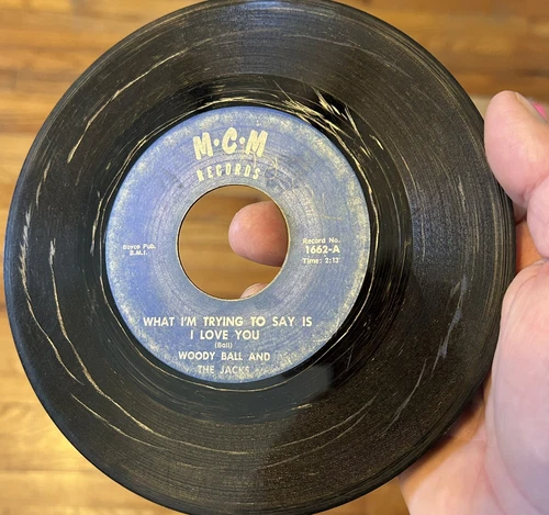 RARE Comped GEORGIA Rockabilly 45 WOODY BALL Robin Hood & His ‘56 Ford GRAIL G+ - Imagen 4 de 4