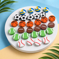100Pc Sports Theme Mini Erasers Soccer Basketball Party Favors Classroom Rewards