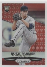 2015 Panini Prizm Red Baseball Prizm Buck Farmer #186 0u4