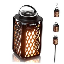 Outdoor Speakers Bluetooth Waterproof Patio with Torch Atmosphere, Black