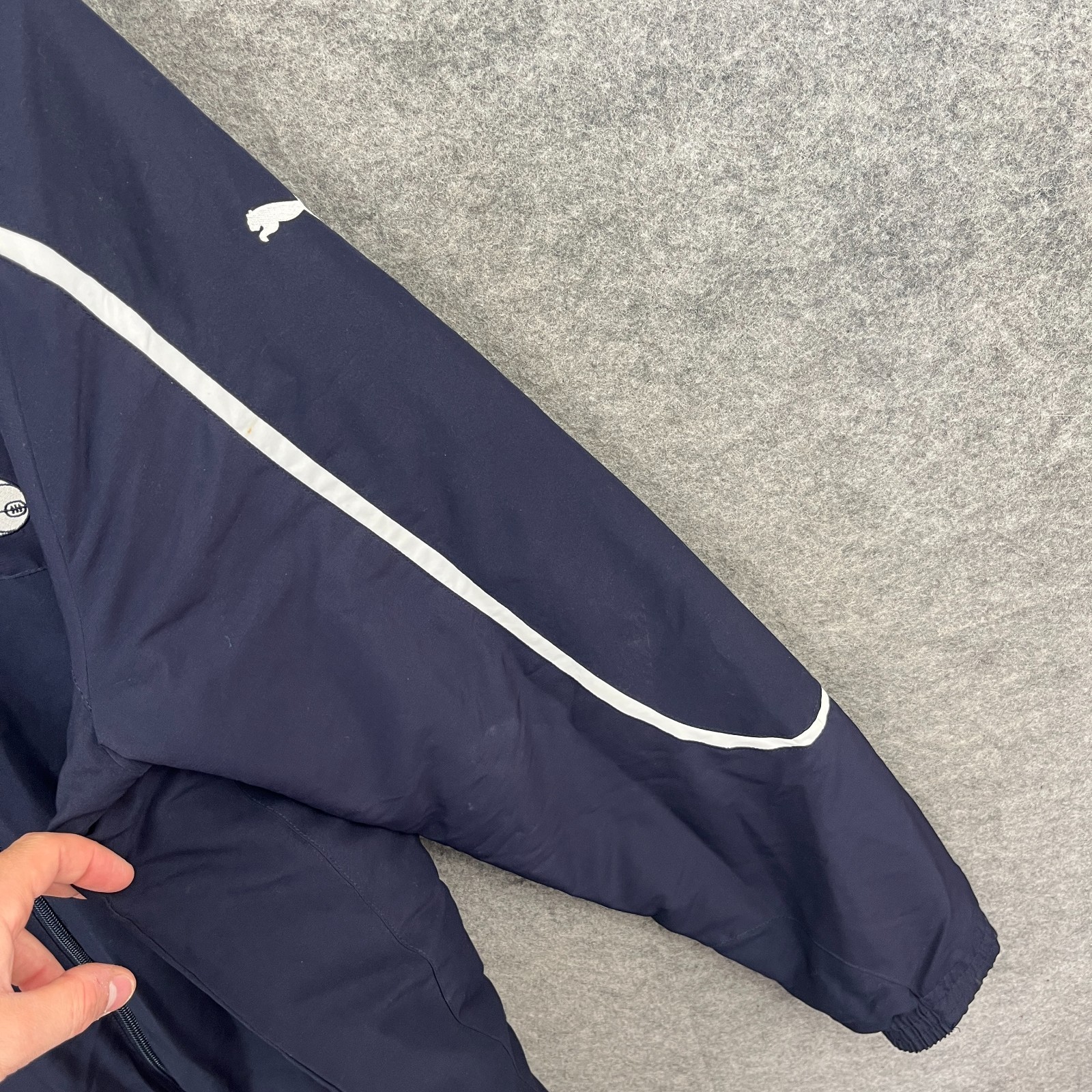 Tottenham Hotspur Jacket Mens Medium PUMA Blue Bench Manager Staff 2009/2010 image 4