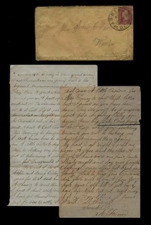 CIVIL WAR LETTER 10th Vermont Infantry Fixing for Hard Fight Fredericksburg!