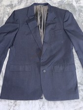 Vintage Christinan Dior Blazer Mens 44L Blue Monsieur Designer Jacket