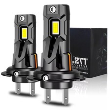 2x H7 Led Headlight Bulb Kit High Low Beam 80000lm Super Bright 6500k White A